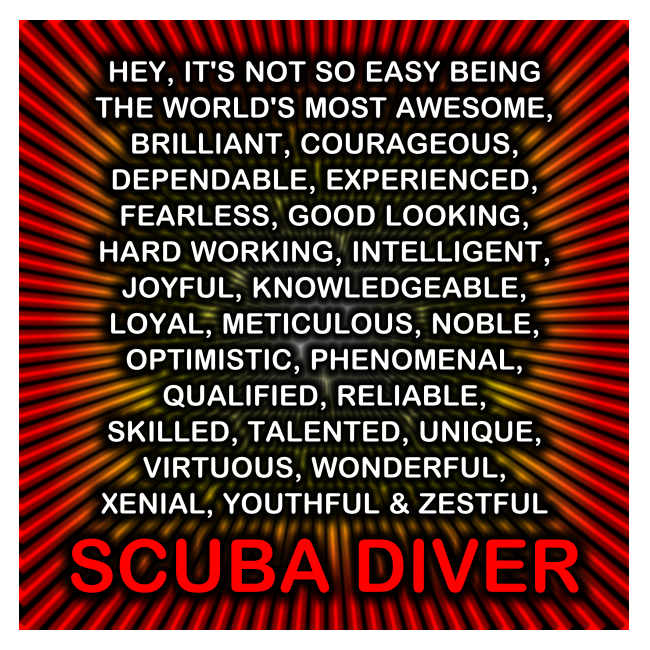 Hey, It's Not So Easy ... Scuba Diver design.